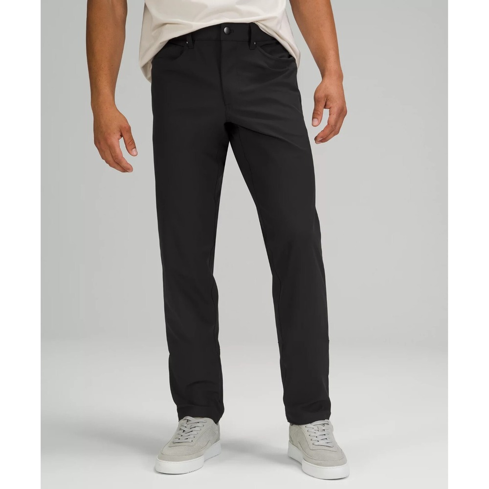 Lululemon ABC Classic-Fit 5 Pocket Pant Warpstreme Black Size 35 - 35.5'' inseam